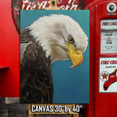 Bald Eagle Canvas Art - Majestic Bald Eagle by Chris Tutty